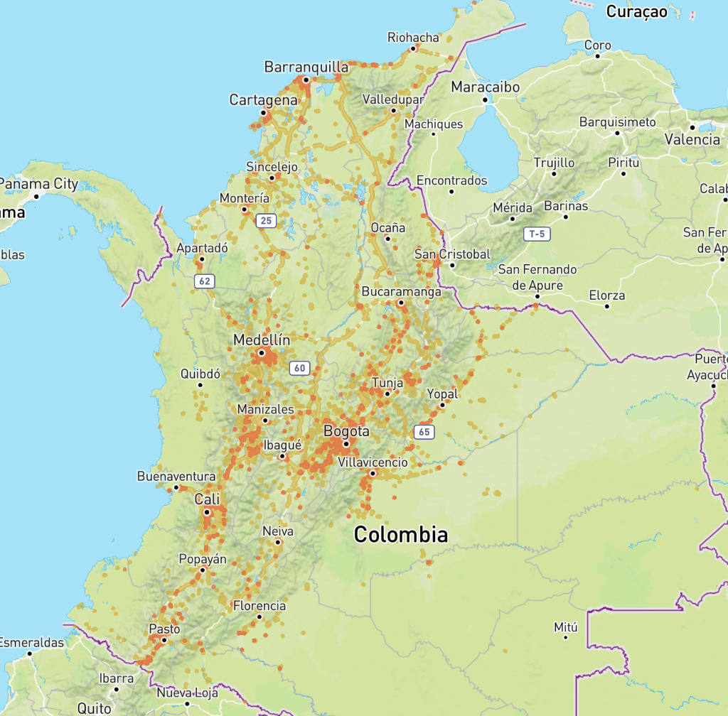Zasięg operatora Claro
